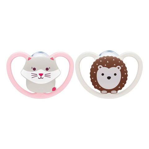 Nuk - Suzeta Nuk Space Silicon M1 0-6 luni, Set 2 bucati