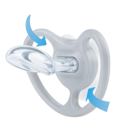 Suzeta Nuk Space Silicon M3 18-36 luni, Set 2 bucati, Zebra [2]