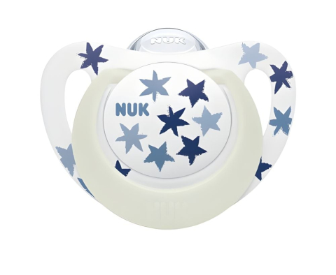 Suzeta Nuk Star Day & Night Silicon M3 18-36 luni, Set 2 bucati, Crocodil [1]