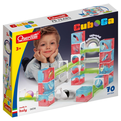 Quercetti - Traseu de bile Quercetti Cuboga 70 piese