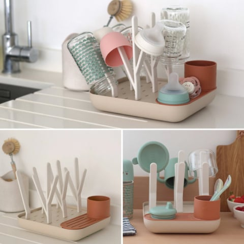 Uscator biberoane Beaba Forest Terracotta/Clay [2]