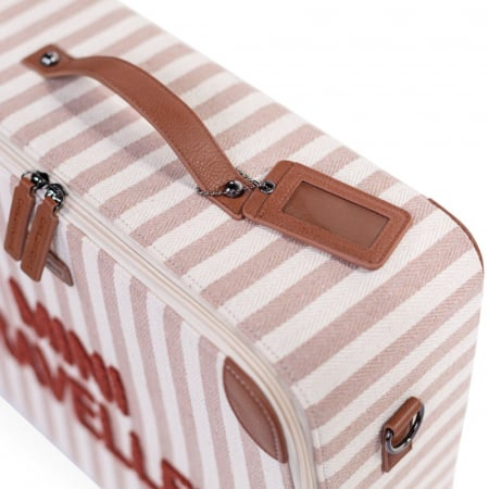 Valiza pentru copii Childhome Mini Traveller Nude/Alb [2]
