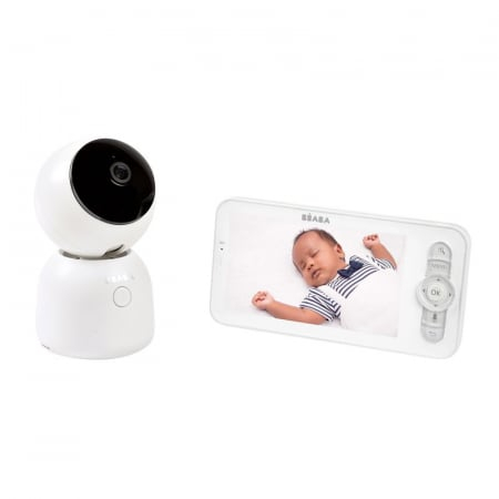 Beaba - Video Monitor Digital cu lumina de veghe + Wi-Fi Beaba ZEN Night Light White