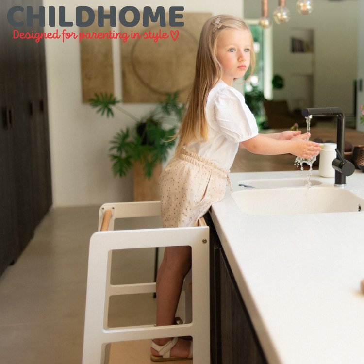 Turn de invatare Childhome Natural Alb