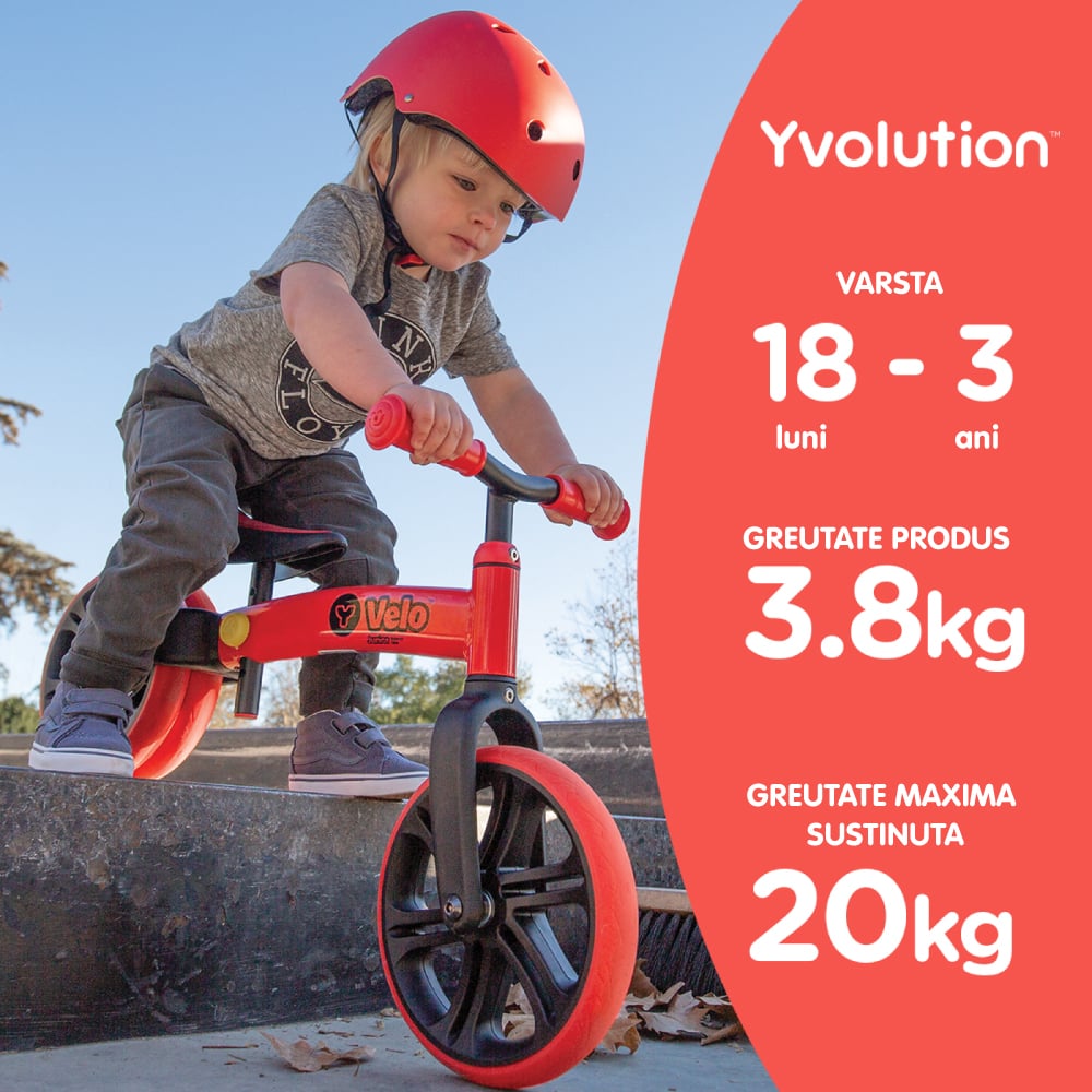 Bicicleta echilibru Yvolution Y Velo Junior Red