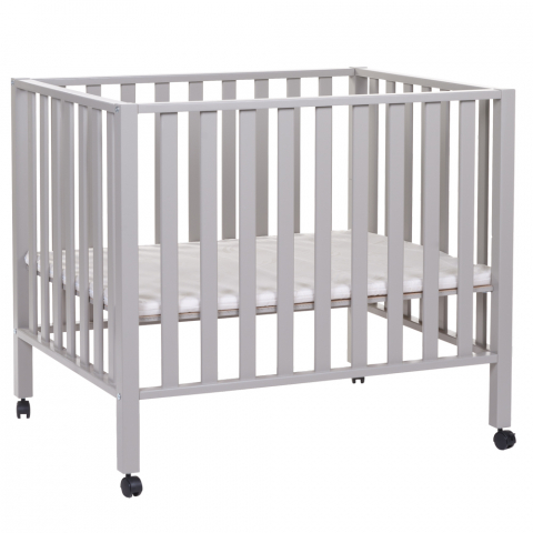 Mobilier si Lenjerie - Tarc Childhome 94 cu roti 75x95 cm Lemn, Gri