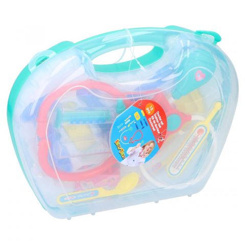 Jucarii si Jocuri - Set Doctor Eddy Toys 13 piese Turcoaz