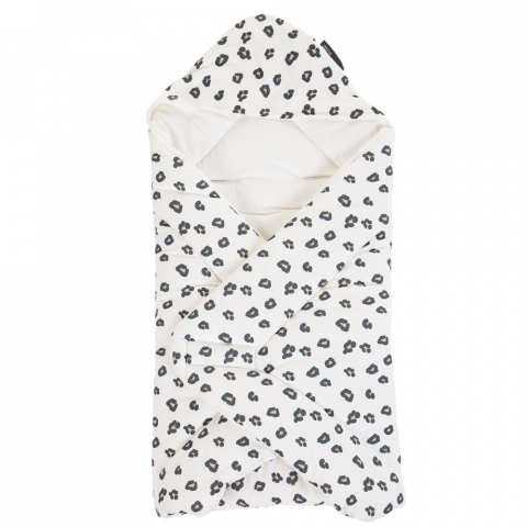 Mobilier si Lenjerie - Paturica de infasat Childhome Jerse 75x75 cm, Leopard