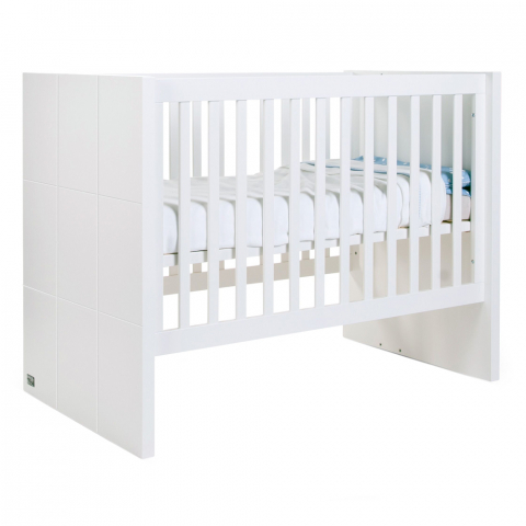 Mobilier si Lenjerie - Patut Childhome Quadro White 60x120 cm, MDF Alb