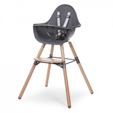 Mobilier si Lenjerie - Scaun de masa reglabil in inaltime Childhome Evolu 2 Natural/Antracit