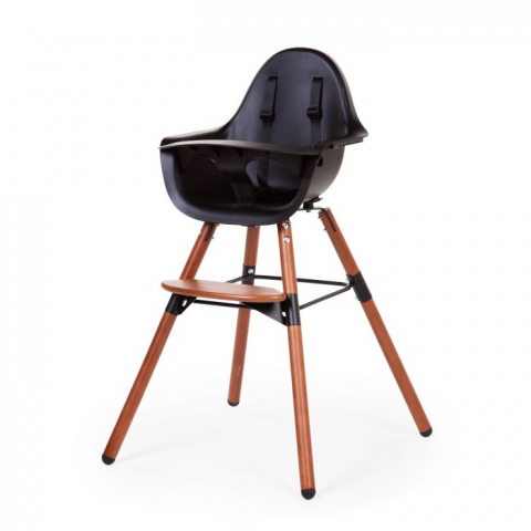 Mobilier si Lenjerie - Scaun de masa reglabil in inaltime Childhome Evolu 2 Nuc/Negru