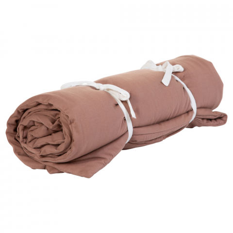 Mobilier si Lenjerie - Patura matlasata Childhome 140x100 cm Jerse, Ruginiu