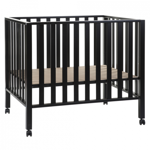 Mobilier si Lenjerie - Tarc Childhome 94 cu roti 75x95 cm Lemn, Black