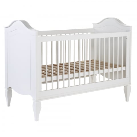 Mobilier si Lenjerie - Patut Childhome Romantic White 70x140 cm, MDF/Pin Alb