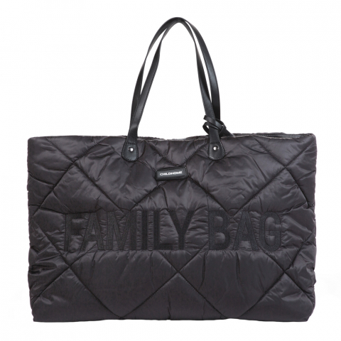 Transport si Relaxare - Geanta matlasata Childhome Family Bag Negru