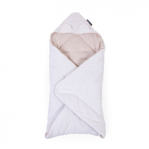 Mobilier si Lenjerie - Paturica de infasat Childhome 75x75 cm, Jerse/Muselina Teddy