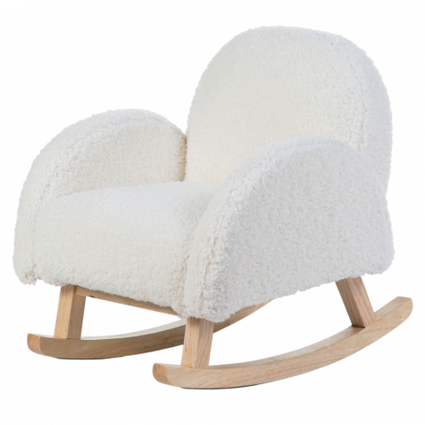 Mobilier si Lenjerie - Scaun balansoar pentru copii Childhome Teddy Alb