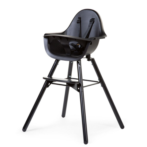 Mobilier si Lenjerie - Scaun de masa reglabil in inaltime Childhome Evolu 2 Negru