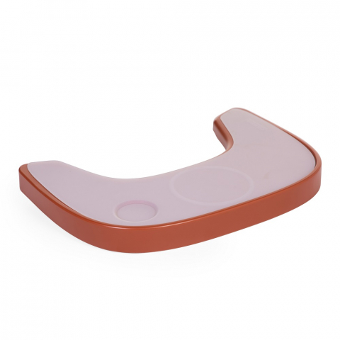 Mobilier si Lenjerie - Tavita scaun de masa Childhome Evolu + Protectie din silicon, Ruginiu