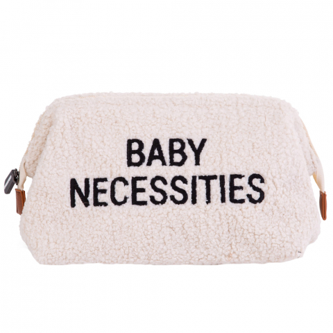 Transport si Relaxare - Geanta de toaleta Childhome Baby Necessities Teddy Alb