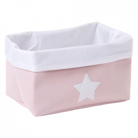 Mobilier si Lenjerie - Cos depozitare panza Childhome 32x20x20 cm, Roz