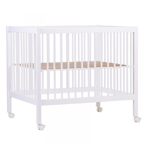 Mobilier si Lenjerie - Tarc Childhome 97 cu roti 75x95 cm MDF Alb