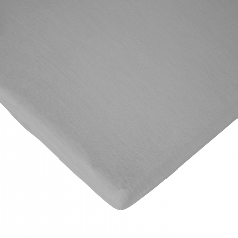 Mobilier si Lenjerie - Cearsaf saltea 70x140 cm Childhome, Jerse Gri