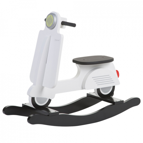 Mobilier si Lenjerie - Balansoar Childhome Scooter, MDF Alb