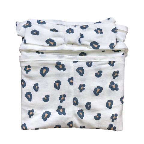 Mobilier si Lenjerie - Husa Cos bebe Childhome Moise, Jerse Leopard