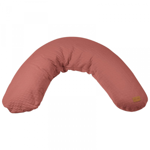 Pentru Mama - Perna gravida Beaba Big Flopsy 170 cm Fleur de Coton Terracotta