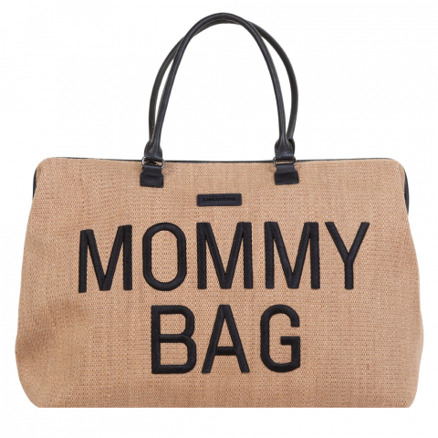 Transport si Relaxare - Geanta de infasat Childhome Mommy Bag Raffia