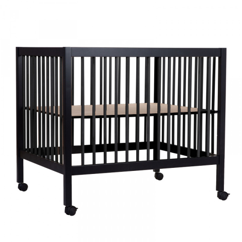 Mobilier si Lenjerie - Tarc Childhome 97 cu roti 75x95 cm MDF Negru