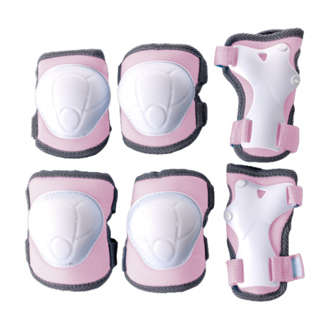 Jucarii si Jocuri - Set 6 protectii sport Yvolution 3-5 ani Pink