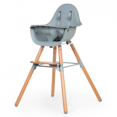 Mobilier si Lenjerie - Scaun de masa reglabil in inaltime Childhome Evolu 2 Natural/Menta