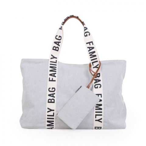 Transport si Relaxare - Geanta Childhome Family Bag Signature Alb