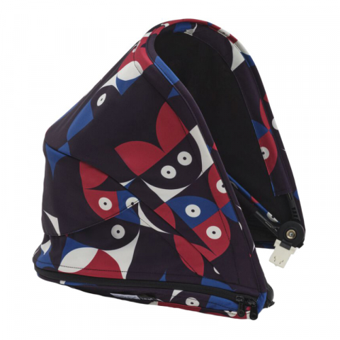Transport si Relaxare - Capotina carucior Bugaboo Bee 6 Animal Explorer Red/Blue
