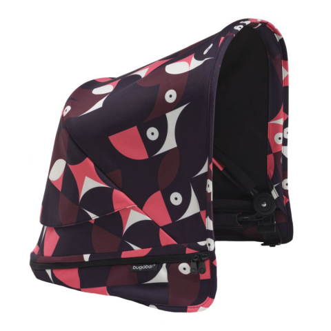 Transport si Relaxare - Capotina carucior Bugaboo Donkey 5 Animal Explorer Pink/Red