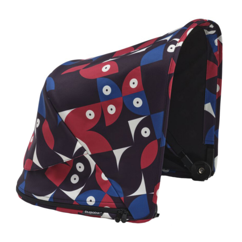 Transport si Relaxare - Capotina carucior Bugaboo Fox 3/Lynx Animal Explorer Red/Blue