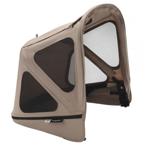 Transport si Relaxare - Capotina cu extensie plasa insecte Bugaboo Donkey Dune Taupe