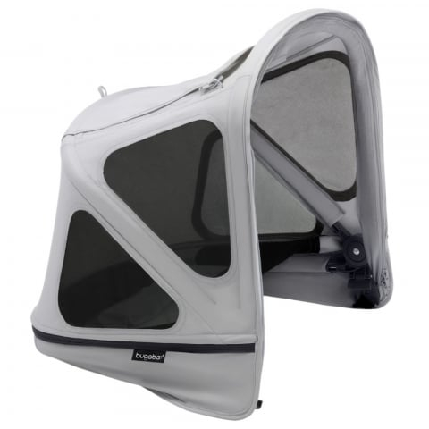 Transport si Relaxare - Capotina cu extensie plasa insecte Bugaboo Donkey Misty Grey