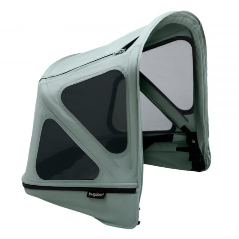 Transport si Relaxare - Capotina cu extensie plasa insecte Bugaboo Donkey Pine Green