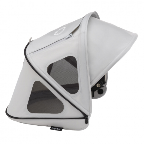 Transport si Relaxare - Capotina cu extensie plasa insecte Bugaboo Dragonfly Misty Grey