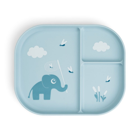 Jucarii si Jocuri - Farfurie compartimentata Done by Deer Foodie Elphee Blue