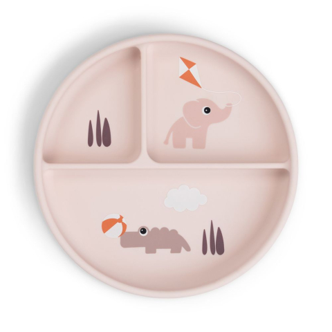 Alaptare si Hranire - Farfurie compartimentata Stick&Stay Done by Deer Playground Powder