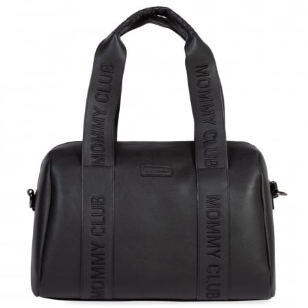 Transport si Relaxare - Geanta de infasat Childhome Mommy Club piele PU Negru