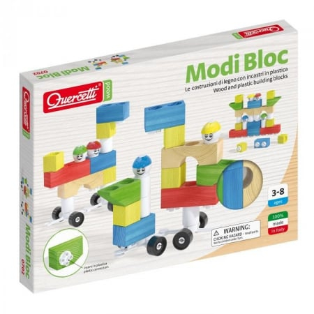 Jucarii si Jocuri - Joc constructie Quercetti Modi Bloc 30 piese