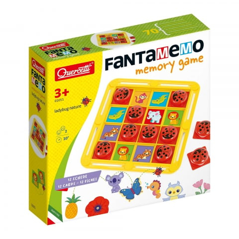 Jucarii si Jocuri - Joc de memorie Quercetti FantaMemo Ladybug Nature