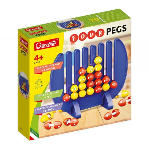 Jucarii si Jocuri - Joc de strategie Quercetti Four Pegs