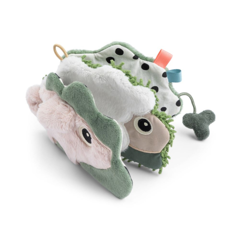 Jucării Done by Deer - Jucarie senzoriala carticica de plus Done by Deer Tiny Farm Colour Mix