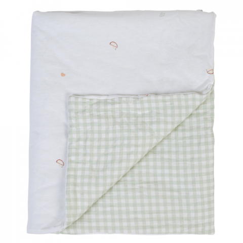 Mobilier si Lenjerie - Paturica Childhome Jerse 80x100 cm Jerse/Muselina Verde